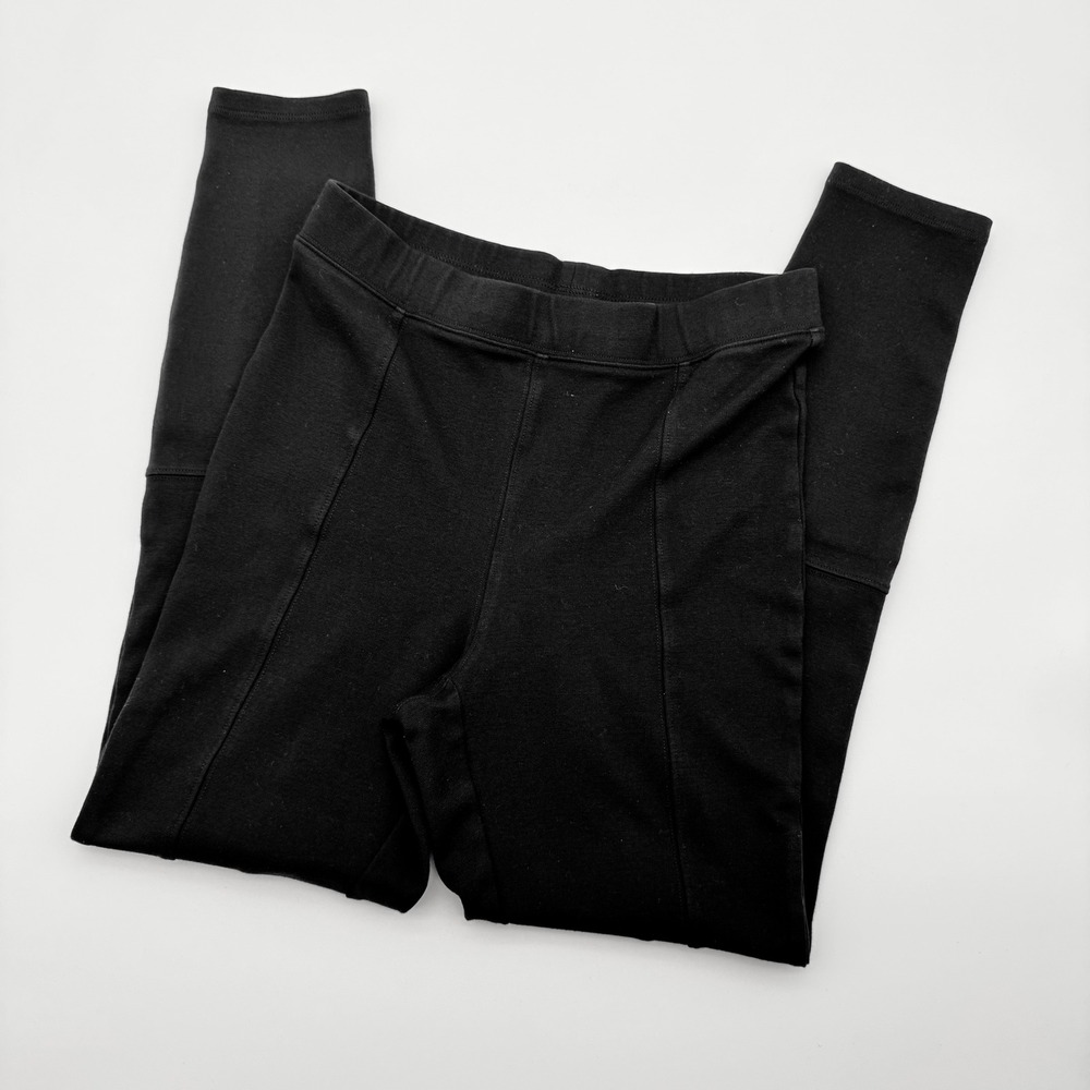 Express‎ Womens Black High Waisted Seamed Front Leggings Pants Size S Small